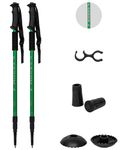 Andes Telescopic Extending Adjustable Antishock Hiking/Walking Poles Green