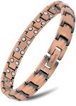 MagnetRX® Women's Pure Copper Magnetic Bracelet – Effective Ultra Strength Magnetic Copper Bracelets for Women – Adjustable Bracelet Length with Included Sizing Tool (Classic)