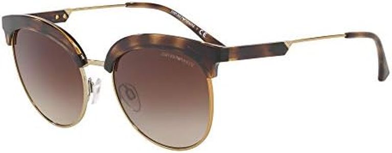 Emporio Armani 0ea4102 Occhiali da Sole, Marrone (Dark Havana/Pale Gold), 54 Donna