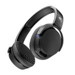 Skullcandy Riff Wireless 2 On-Ear Bluetooth Headphones, Up to 34 Hrs Battery, Foldable Lightweight Design, Convenient for Travel with Included 3.5mm AUX Cable, Microphone for iPhone Android - Black