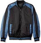 Urban Republic Men's Heavy Poly Satin Jacket, Black, Medium