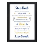 Step Dad Thank You Gifts - PERSONALISED Gifts For Stepdad - Step Dad Fathers Day Gifts - Stepdad Gifts From Daughter Son - Step Dad Birthday Christmas Gifts - Like A Dad - Bonus Dad