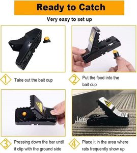 Uwenkjie Large Rat Traps 4-Pack – Heavy Duty Rodent Control