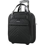 VANKEAN Carry On Underseat 16-inch Multi-Functional Underseater Lightweight Overnight Suitcase with Wheels Roller Case for Women Men Travel Business, Black