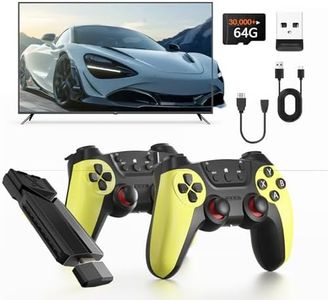 30000+ Wireless Retro Game Console,Retro Game Stick,Retro Game Console,revisit Classic Games Stick, Plug and Play Video Games Stick, HD HDMI Output TV Game Stick, Dual Gaming Controllers