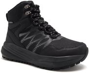 Men's Orthopedic Extra Wide Trail Boots: Plantar Fasciitis Arch Support Arthritis Orthotic Pain Relief Walking Shoes, Flat Feet Casual Travel Breathable Climbing Standing Ankle Boots Black Size 12