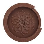 Guitar Soundhole Cover Silicone Feedback Buster Dustproof Soft Sound Hole Cover Standard Size for Guitarist (Brown)