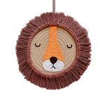 Wall Art Woven Rainbow Lion Bear Wall Hanging Jungle Nursery Decor Wall Decoration for Kids Bedroom Accessories Animal Head for Wall