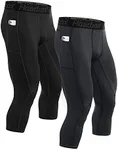 Roadbox Mens 3/4 Compression Pants 