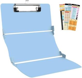 Trustnice Nursing Clipboard Foldable DIY Edition Medical Cheat Sheets Aluminum 3 Layers Foldable Clipboards Pocket Size Profile Clip Nurse Clipboards Notepad for Nurses Students, Teachers, Coaches