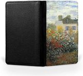 CLAUDE MONET - THE GARDEN OF MONET AT ARGENTEUIL FLIP WALLET TRAVEL PASSPORT ID HOLDER ITINERARY ORGANIZER COVER, Modern