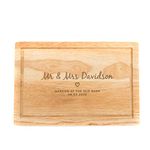 Personalised Wedding Chopping Board Wooden - Slate Serving Platters Rectangle - Personalised Mr and Mrs Gifts - Gifts for Married Couples - Wedding Gifts for Bride and Groom