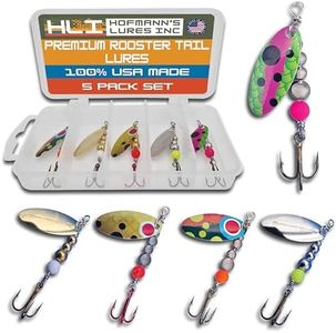 Hipster Pro Pack Rooster Tail Fishing Lures - Proven Inline Spinner Baits, Premium Trout Spinners for Freshwater and Salmon River Fishing, 100% USA Made by Hofmann's Lures (Trout Skinz)