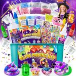 DIY Slime Kit for Girls, Galaxy Wizard Slime Making Kit for Kids, Potion Slime Making Kit with Add-ins, Glimmer Crunchy, Foam Balls, Charms, Glitters, Gift Toys for Boys Girls 3-12