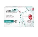 CholBiome BP Tablets - 30 Tabs, 4 Billion CFU/Serving Source Capsules, Probiotic Blood Pressure Control Supplement, Helps Lowering Cholestrol, Probiotics for Gut Health