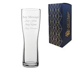 Personalised Engraved Aspen Pint Glass - Birthday, Father's Day, Wedding, Retirement Gift. Comes with Presentation Gift Box - Engraved in The United Kingdom