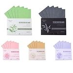 500 Pcs Oil Blotting Sheets Blotting Paper for Oily Skin Oil Absorbing Sheets Oil Control Film Oil Absorbing Tissues,for Absorbency Removal of Facial Oil,Sebum,Grease (5 Colors)