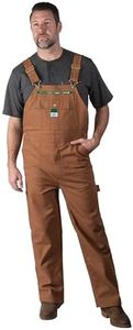 Liberty Men's Duck Bib Overall, Pecan, 34W x 30L