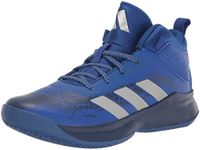 adidas Cross Em Up 5 Basketball Shoe, Team Royal Blue/Silver Metallic, 11.5 Wide US Unisex Little_Kid