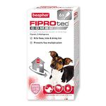 Beaphar | FIPROtec® COMBO for Small Dogs (2–10kg) | Kills Fleas, Flea Eggs & Ticks | Stops Fleas Multiplying on Pet and in Home | Vet Strength Treatment | 6 Pipettes