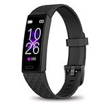 Mgaolo Fitness Tracker, Activity Tracker with Heart Rate Sleep Monitor,Waterproof Health Watch with Pedometer SpO2,Step Counter for Men Women Compatible with Fitbit iPhone and Andorid (Black)