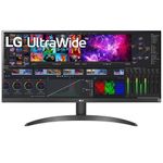 LG 29WQ500 (29 inch) UltraWide FHD (2560 x 1080) IPS Monitor with AMD FreeSync™, 100Hz, 1ms, HDR10, OnScreen Control & Dual Controller, 3-Side Virtually Borderless, Dynamic Action Sync - Black