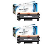 Print Page TN-2465 Toner Cartridge Compatible for Brother TN-2465 for HL-L2351DW, DCP-L2531DW (Set of 2)