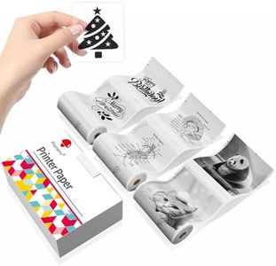Phomemo T02 Sticker Paper, For Phomemo M02X M02L Y02C Q02 Mini Printer, Transparent Self Adhesive Thermal Sticker Paper For Notes, Photo, Receipts, Diy Creation Keep For 50Mm X3.5M, 3 Rolls
