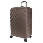 Rocklands London Lightweight 4 Wheel ABS Hard Shell Luggage Suitcase TSA Lock - ABS 16 (Coffee, Large (H76xW51xD29 cm))