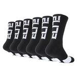 Podinor Elite Basketball Crew Socks for Men and Women, Cushion Performance Athletic Basketball Socks