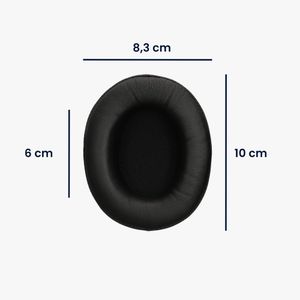 kwmobile Replacement Ear Pads for HyperX Cloud Stinger Headphones, Black