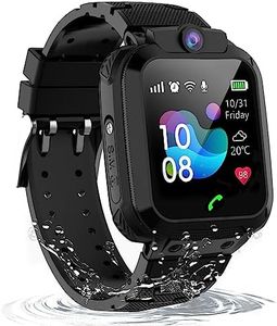 Montre Connectée Enfant GPS, Montre GPS Enfant avec Appel Bidirectionnel IP68 Résistant SOS Voice Chat Téléphone Caméra Jeux Mode Classe, Montre Intelligente Enfants Fille Garçon Cadeau pour 3-12 Ans