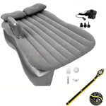 BESTZONE RETAIL MALL® Multipurpose Car Inflatable Bed/Car Bed for Back Seat/Bed for Car Repair Kit,Air Pump (Grey)