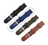 Vinanth Enterprises BLUE NATO NYLON WATCH STRAP/BAND with STEEL BUCKLE (Size: 24mm)