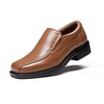 Bruno Marc Boy's Dress Shoes, Comfort Slip-On Loafer Wedding & Party & Birthday Shoes for Kids,Size 4 Big Kid,Brown,SBOX225K