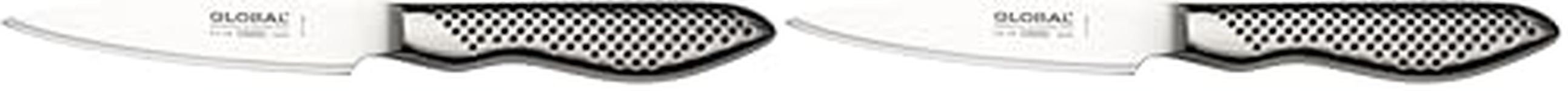 Global Knives GS-38 Paring Knife with 9cm Blade, CROMOVA 18 Stainless Steel (Pack of 2)