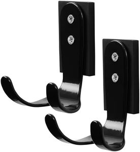 BELLE VOUS Strong Magnetic Hooks (2 Pack) - Metal Heavy-Duty Magnet Hooks for Refrigerator, Metal Door or Grill - Christmas Decoration/Wreath Hangers