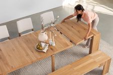 Transformer Table Dining Room Table for 2 to 12 approved by Marie Kondo, Expandable Dining Table, Natural Wood Dining Table, Extendable Kitchen Table, Space Saving Furniture (Natural Wood, Table Only)