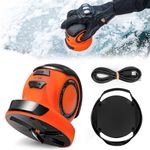 Electric Handheld Ice Scraper for Car Windscreen Portable Car Cleaning Tools Snow Remover Ice Removal Rotating Disc Windshield Scraper Non Scratch Cordless USB Rechargeable for Car Window Frost