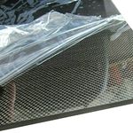 XMRISE 3K Carbon Fiber Sheet Panel Board Plate Plain Weave Glossy Surface,500mm x 250mm x 3mm