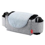 Stroller Organizer | Multifunctional Stroller Accessories Bag - Non-Slip Organizer with Cup Holders, Roll Down Diaper Pocket, Must Have Accessories for