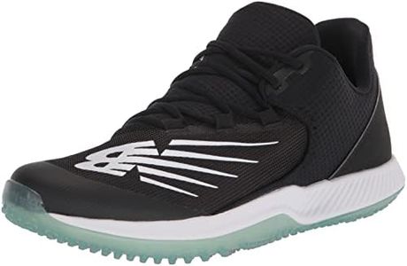 New Balance Men's FuelCell 4040 V6 Turf-Trainer Baseball Shoe, Black/White, 12