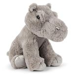 Zappi Co Hazel the Hippo Plush Toy River Horse (22cm) River Horse Pal - Soft, Cuddly, 100% Recycled - Chunky Water Friend