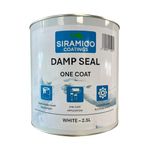 SIRAMICO COATINGS The Dampseal One Coat | Seals Damp And Mould Stains In One Coat By Brush Or Roller (White, 2.5 Litres)