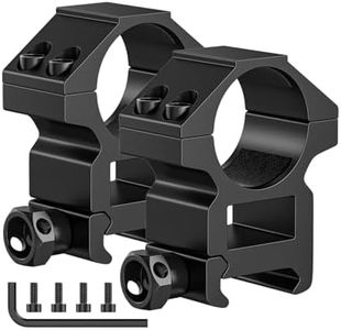 CVLIFE 1 inch Scope Rings Mount Medium Profile - Compatible with Weaver and Picatinny Rails - See Through Rifle Scope Mount for 20mm Rails - 2 Pieces