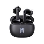 YELKUTT Wireless Earbuds, Wireless Headphones with HiFi Stereo Deep Bass Ear Buds, Bluetooth 5.3 Headphones with 6 ENC Noise Cancelling Mic, 50H Playtime, Earphones Dual LED Display, IPX8 Waterproof