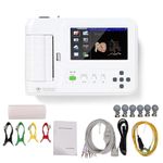 Wsexyy 12 Channel ECG EKG Monitor, Portable ECG Monitor with Waveform Demonstration and Recording, Automatic Inspection and Automatic Analysis for Medical Analysis