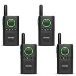 Chunhee Wireless Intercom System for Elderly/Kids, Home Intercom System Room to Room Communication, 1.5 Miles Long Range 16 Channel Intercom System for Home/Office/Camping/Hiking/Vacation(4 Pack)