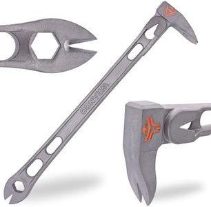 Wrango Tools 11.5" Titanium Nail Puller Cats Paw Pry Bar - 45% Lighter Than Steel - Side Nail Puller - 13mm Bolt Remover - Tools for Home Improvement, Construction & Demolition