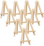 SATYAM KRAFT Pack of 5 Wooden Mini Foldable and Lightweight Tripod Easel Stand for Small Tabletop Easels for Great Display of Small Artworks, New Year Decoration (6 Inch)